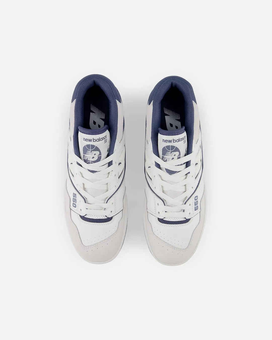 New Balance BB550STG -  White with Vintage Indigo