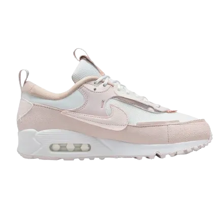 Nike Women's Air Max 90 Futura Shoes - Summit White / Barely Rose / Pink Oxford / Light Soft Pink