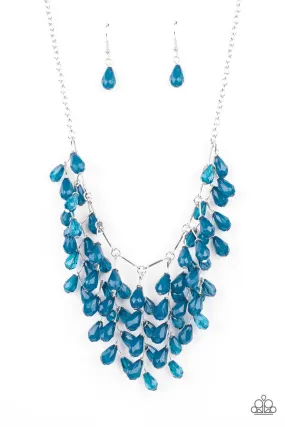 Paparazzi Garden Fairytale - Blue Necklace - 2021 Convention Collection