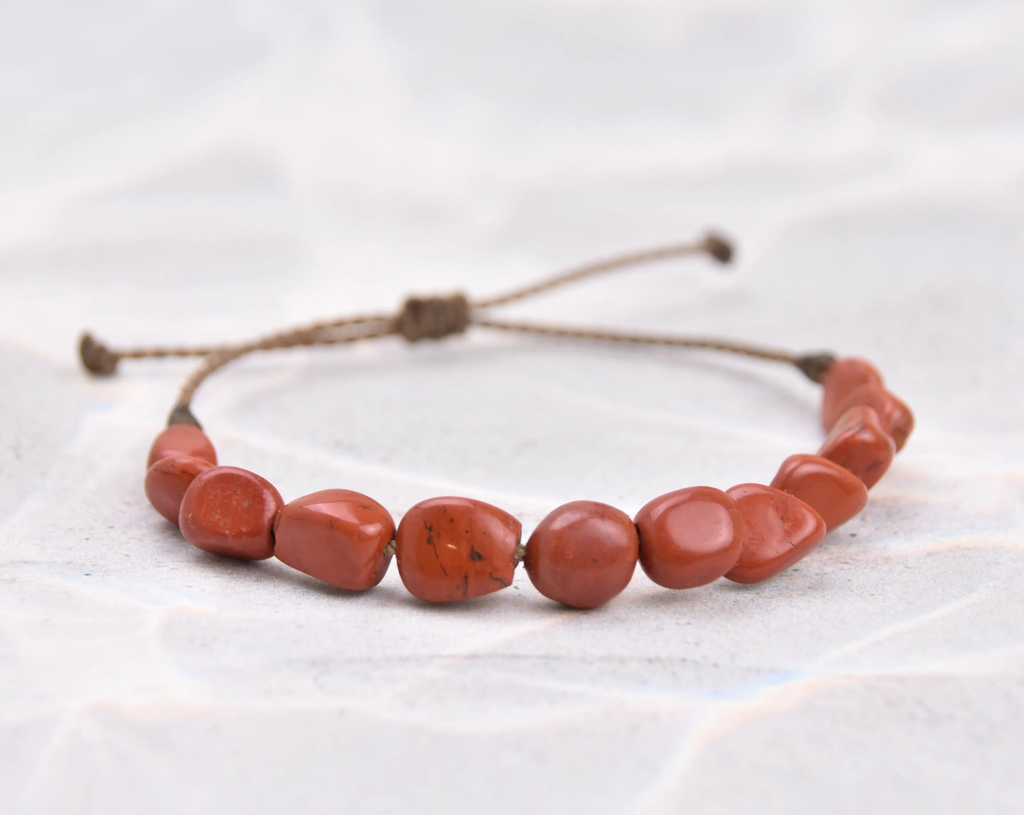 Red Tones - Pebble Bracelets