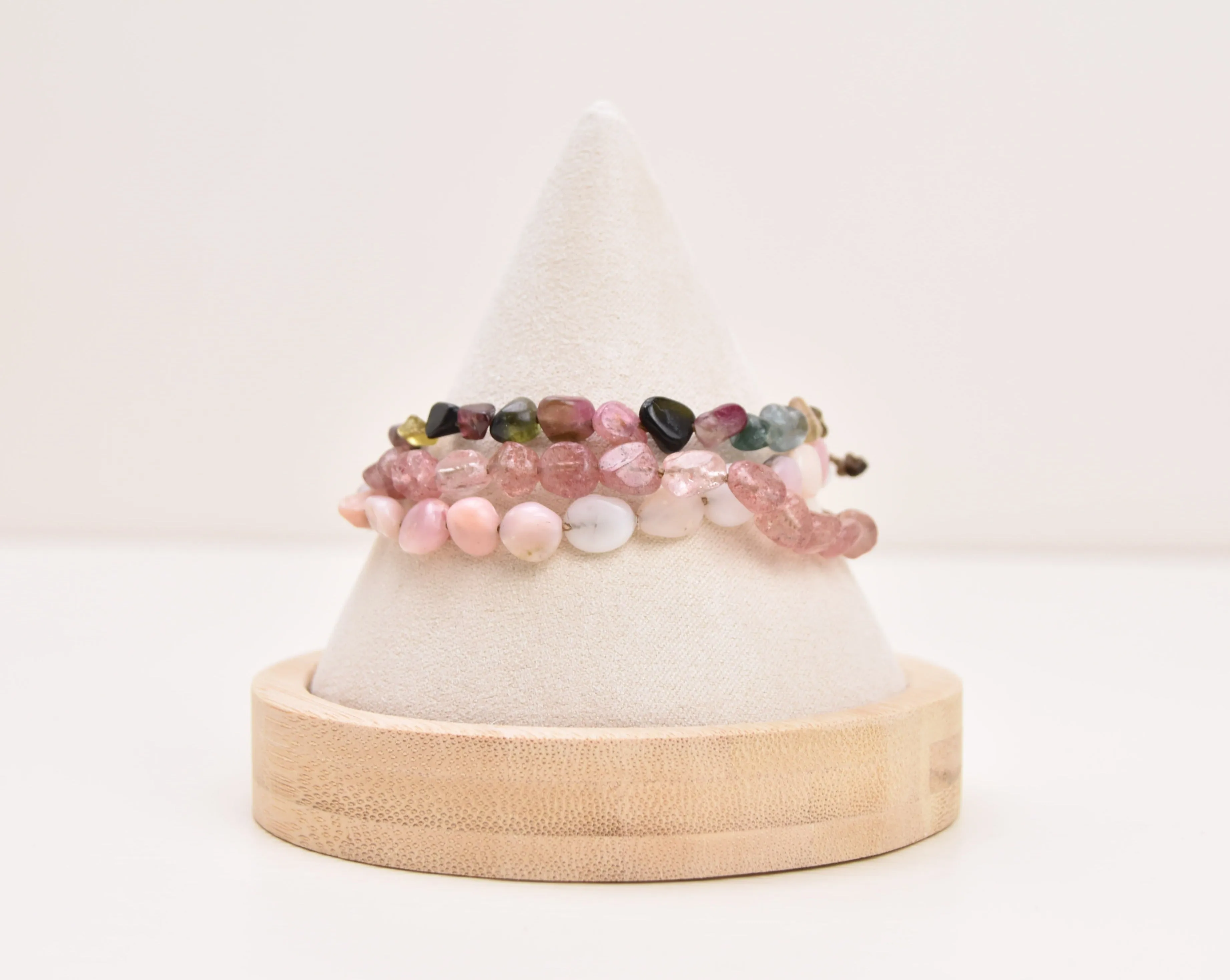 Red Tones - Pebble Bracelets