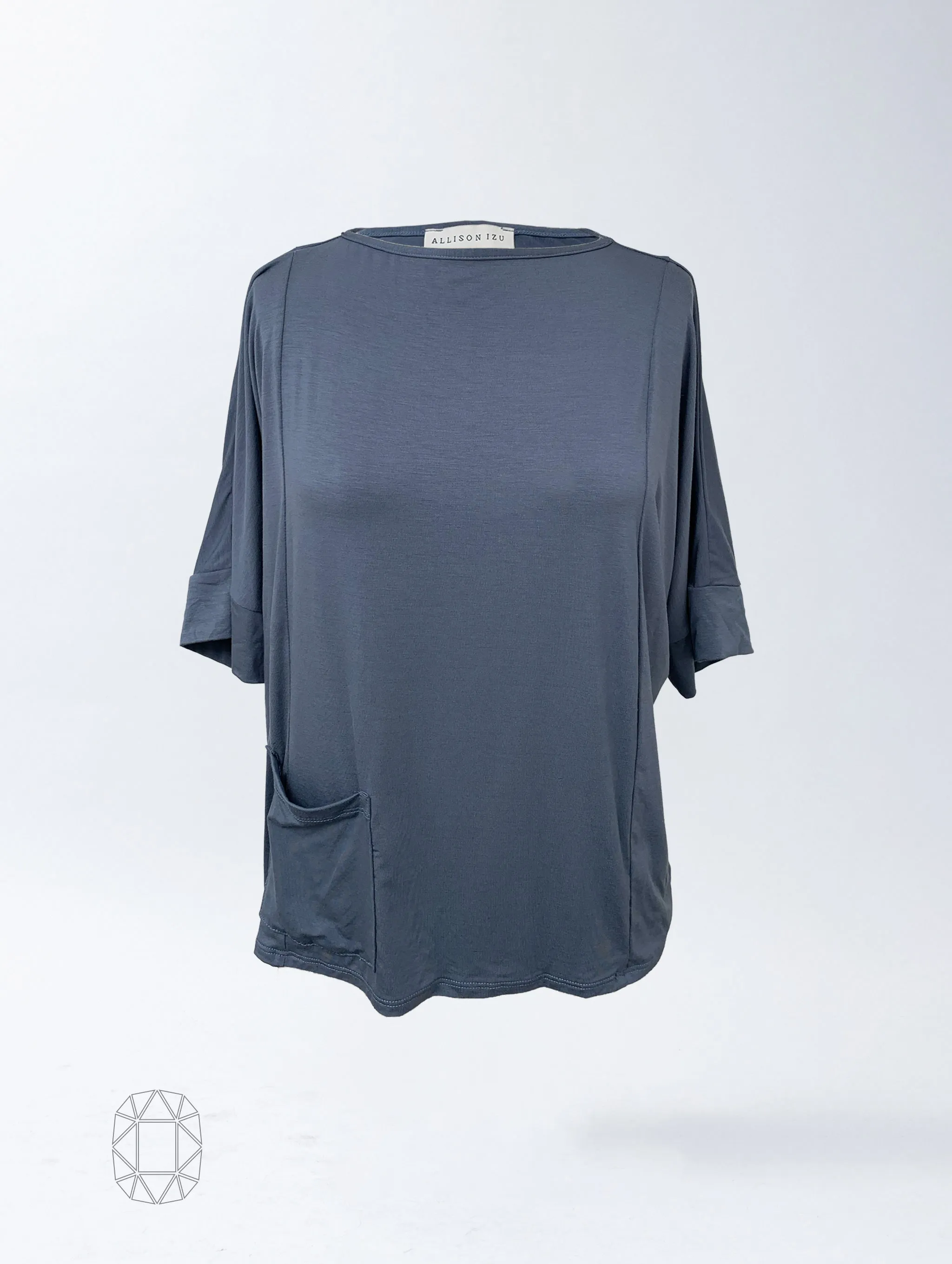 Sami Top - Vintage Denim Rayon Jersey