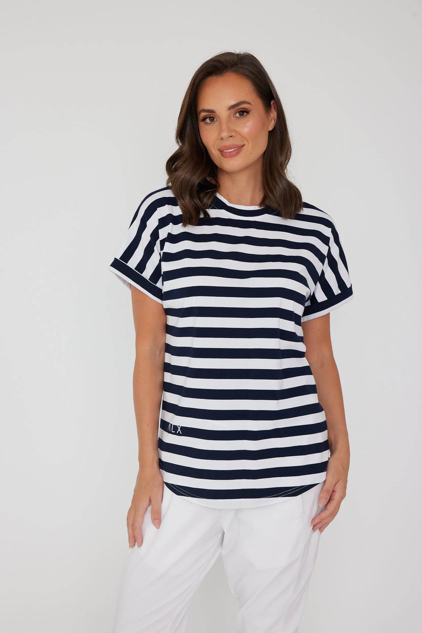 SANFORD Navy & White Stripe