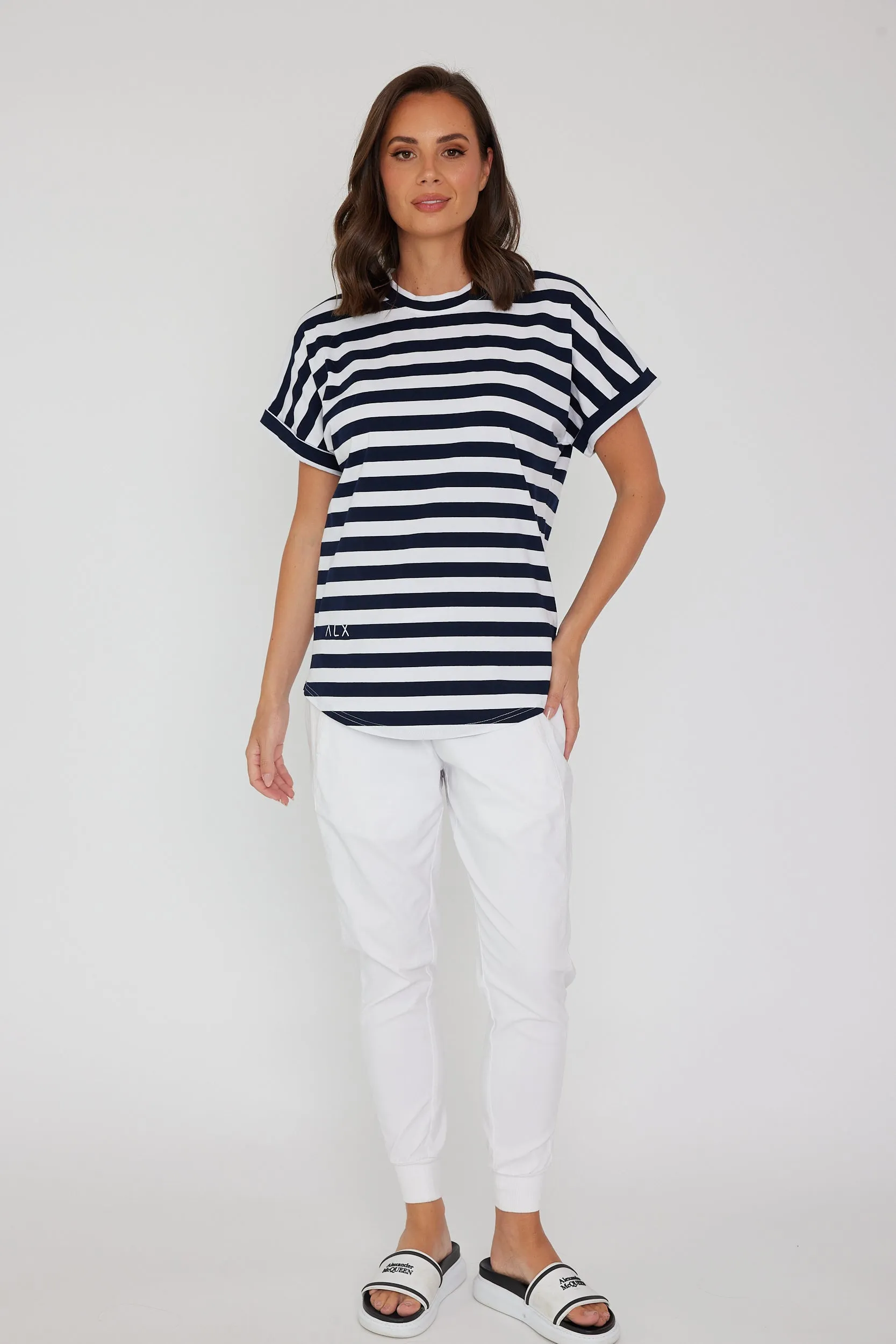 SANFORD Navy & White Stripe