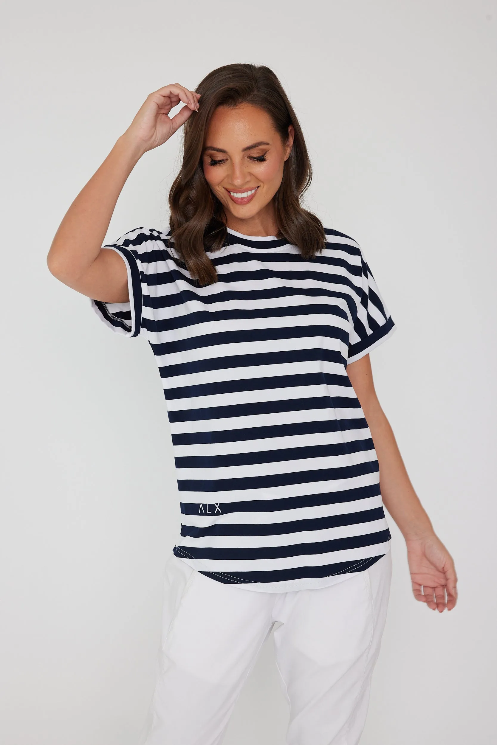 SANFORD Navy & White Stripe