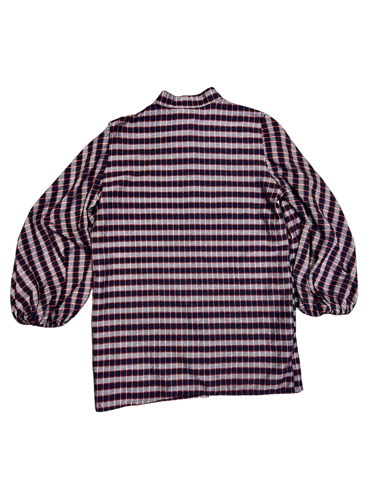 Size M - Collective Closets Navy Check Top