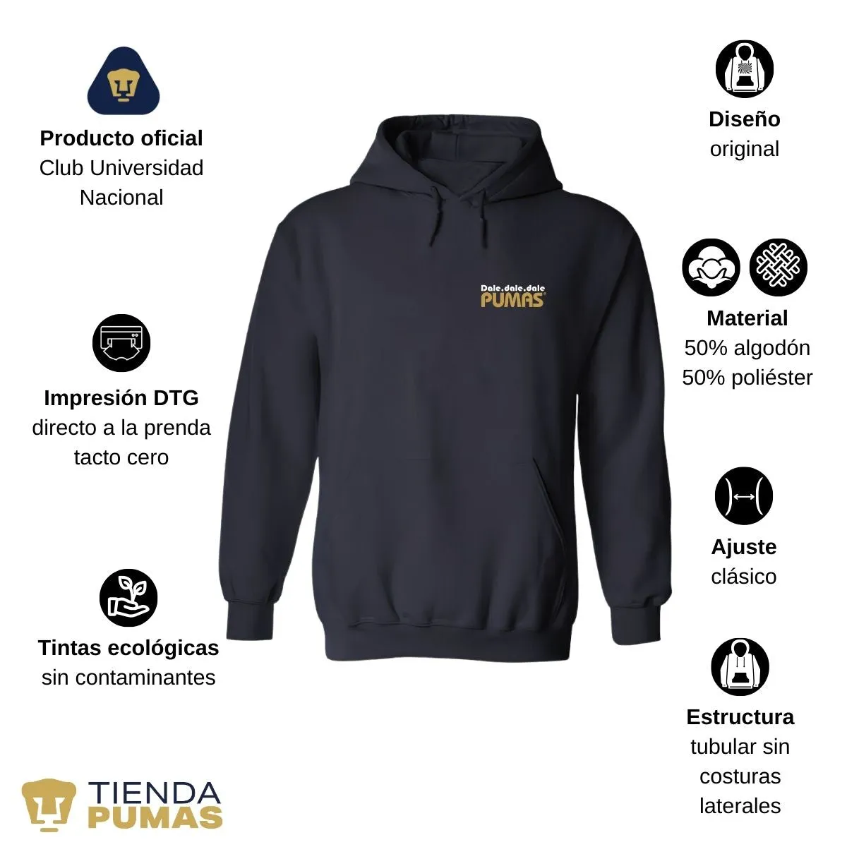 Sudadera Hombre Pumas UNAM a ganar