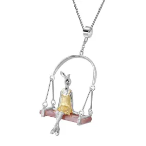 Swinging Bunny - Handmade Pendant