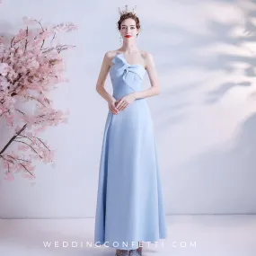 The Kera Sky Blue Tube Gown