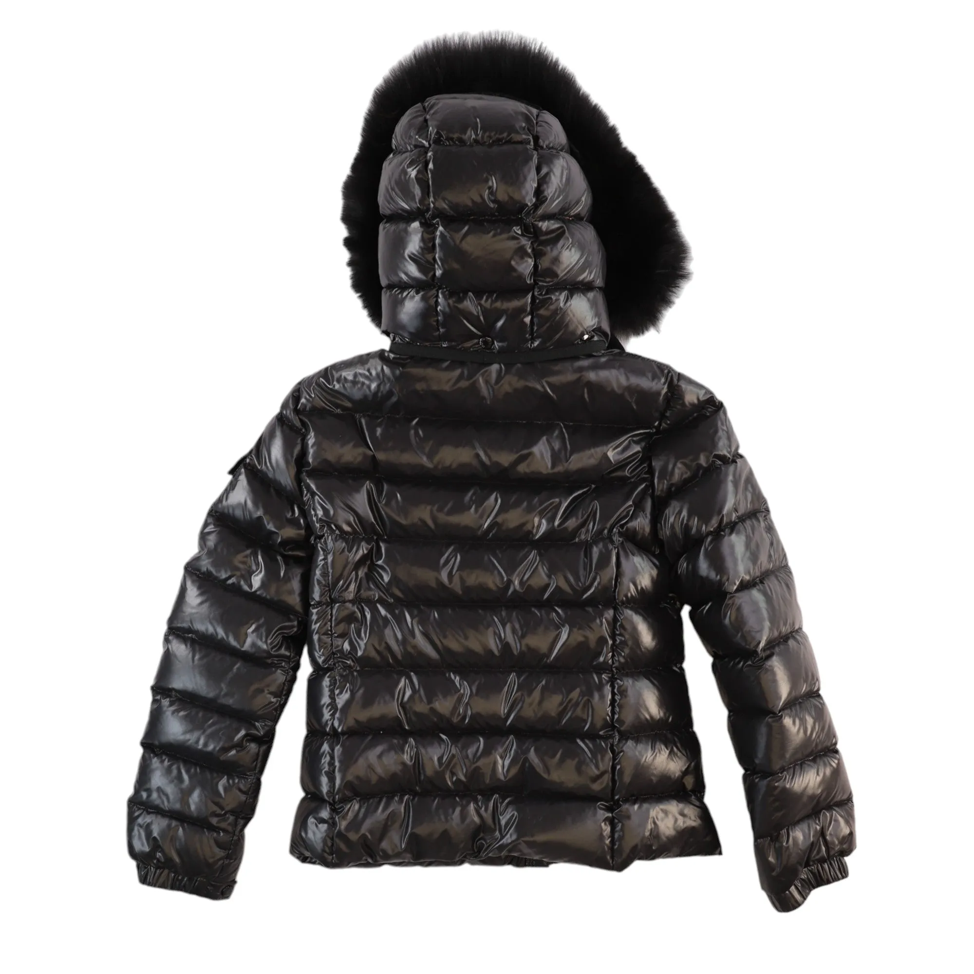 Women's Bady Fur Down Jacket Black Size Junior Age 12