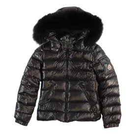 Women's Bady Fur Down Jacket Black Size Junior Age 12