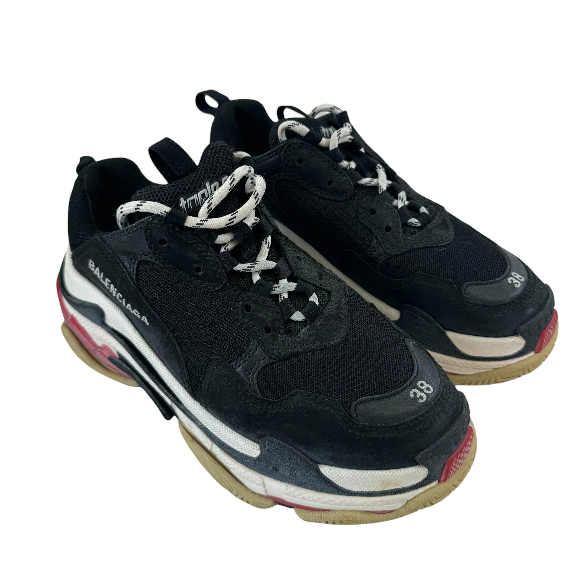 Women's Triple S Low Trainers Black Size EU 38 / UK 5