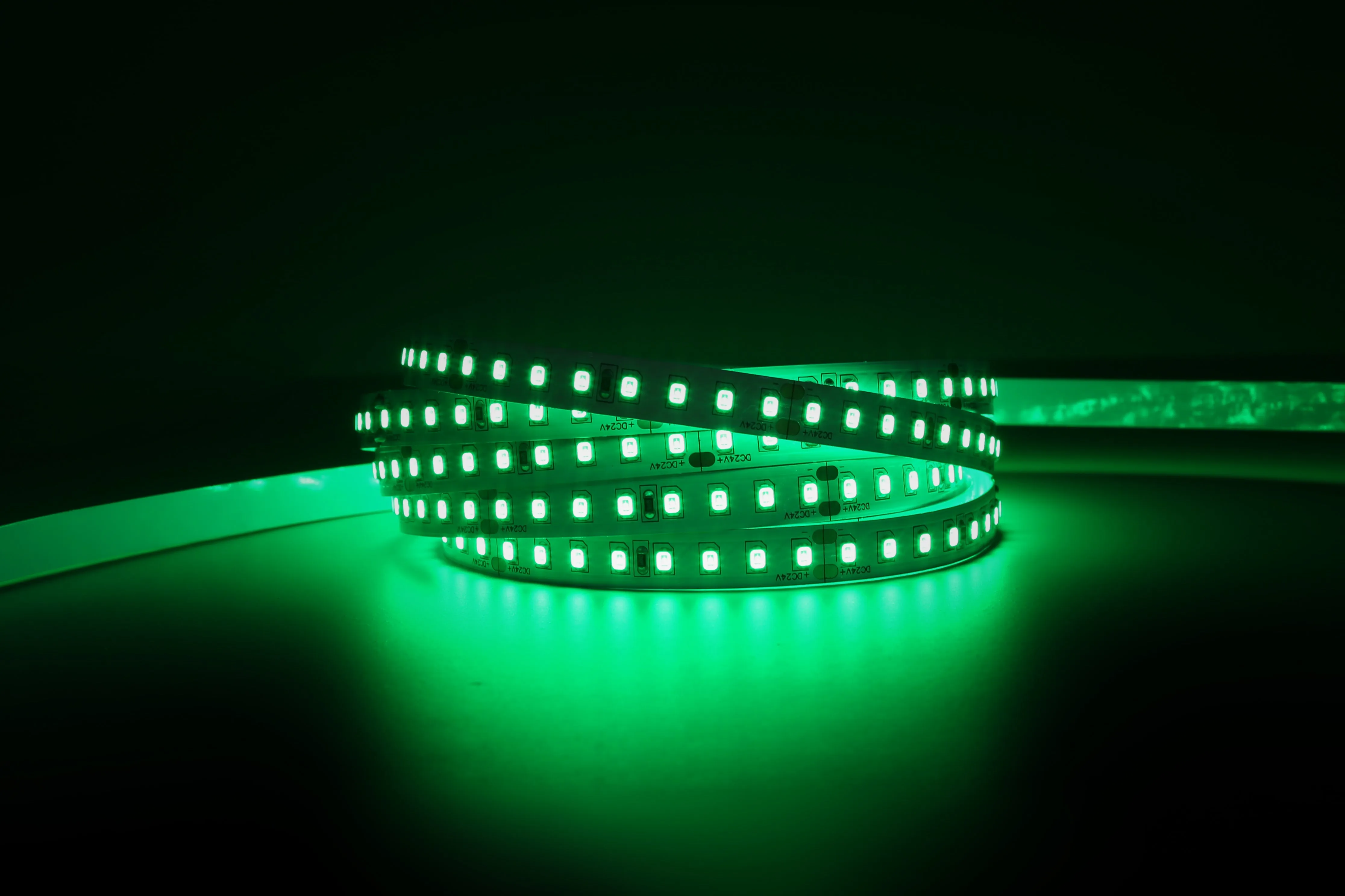 YUJILEDS Green LED Flexible Strip -128 LEDs/m - 5m/Reel